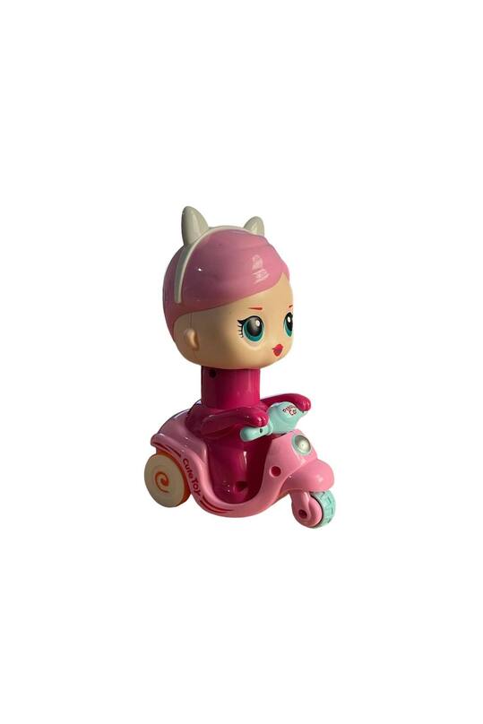 Press & Go Scooter Toy | Cute Kitty & Doll Friction Bike Toy for Kids