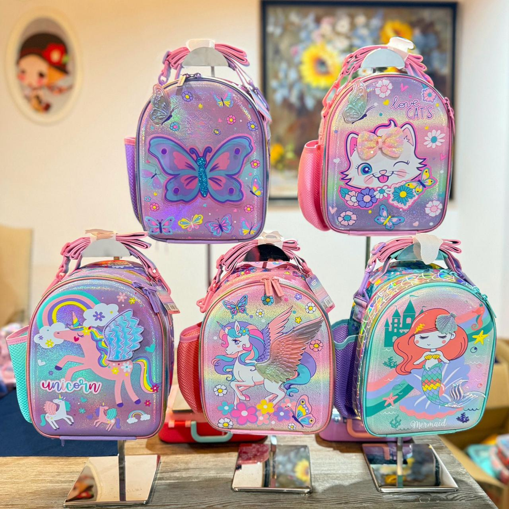 Butterfly 2 Compartment Lunch Bag – Elegant | Colorful | Practical