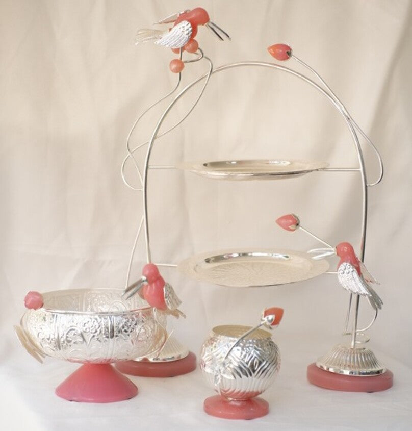 3 Layer Silver-Plated Stand
