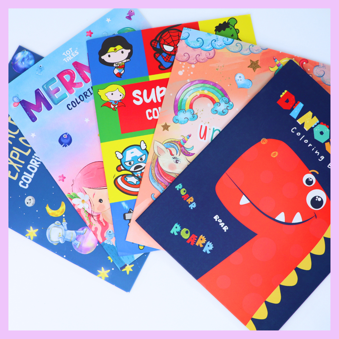 Girls Fantasy Coloring Book | Mermaid & Unicorn Coloring Book for Kids