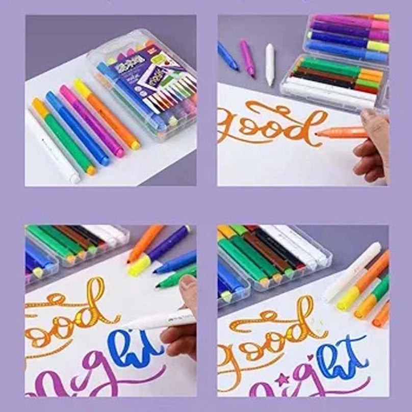 Kreative Kraft Magic Color Changing Marker Set | 12 Piece Magic Sketch Pens for Kids
