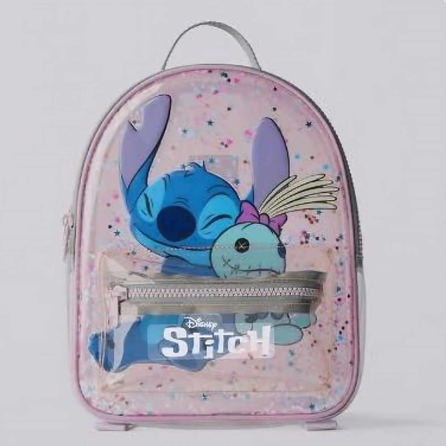 Zara Disney Stitch Kids Mini Backpack | Vinyl School & Travel Bag for Girls