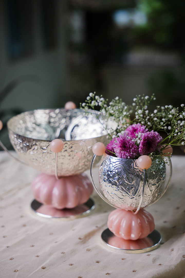 Blossom Mini Silver-Plated Floral Bowl