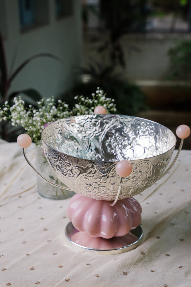 Blossom Silver-Plated Floral Bowl