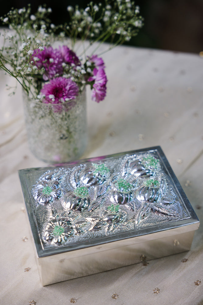 Elegant Silver-Plated Box