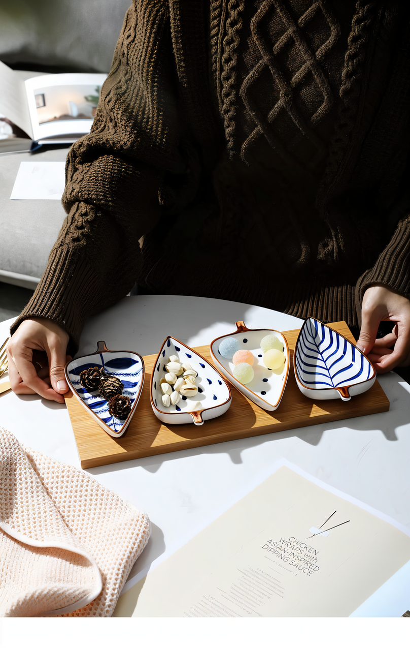Aesthetic home decor leaf trays