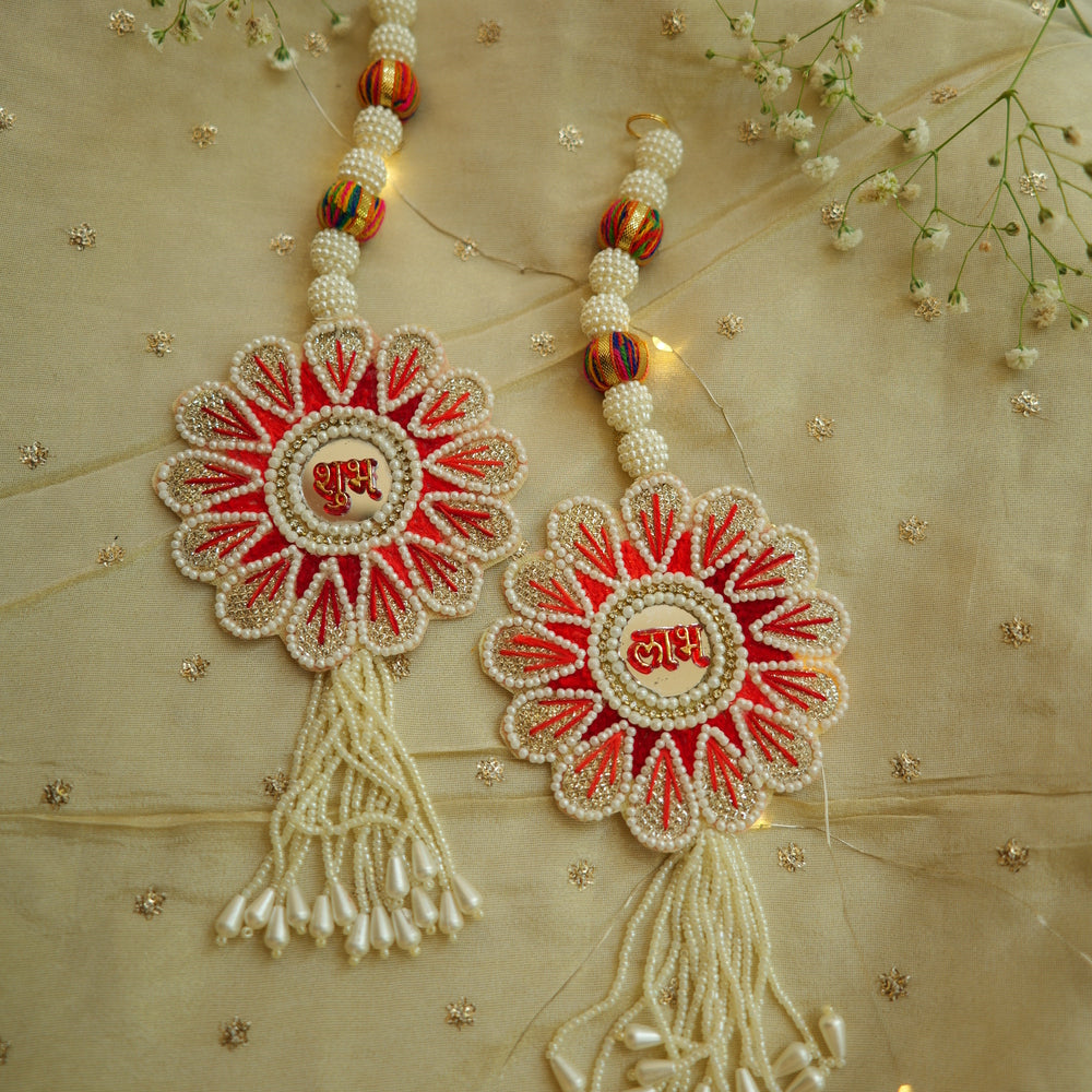 Auspicious Beaded Latkan Pair