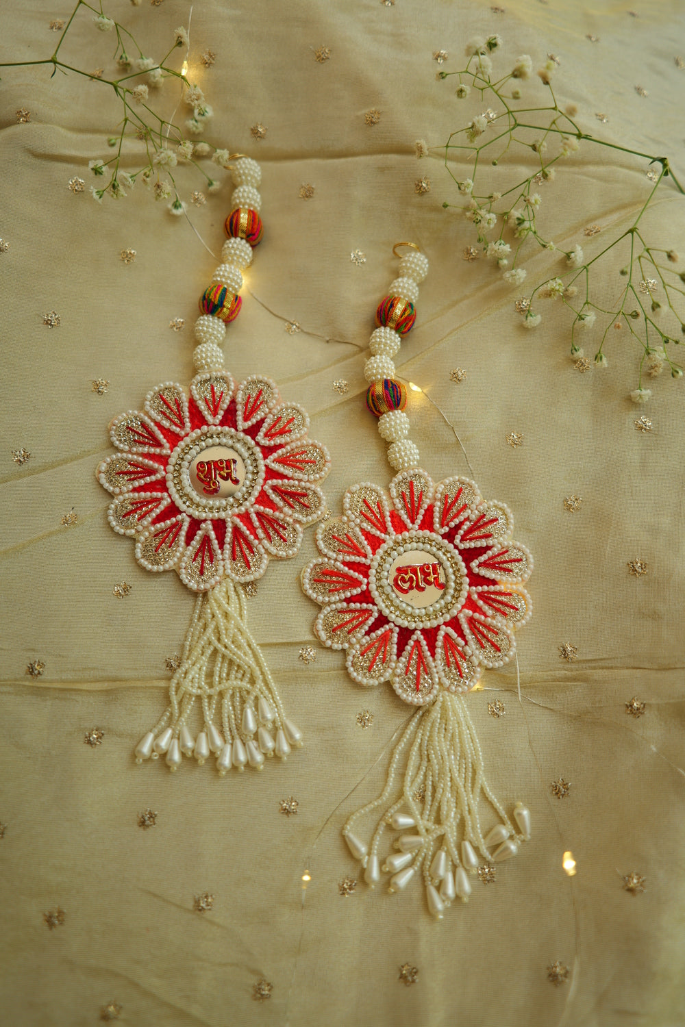 Auspicious Beaded Latkan Pair