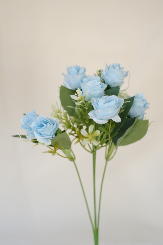Azure Bloom Artificial Rose Bouquet