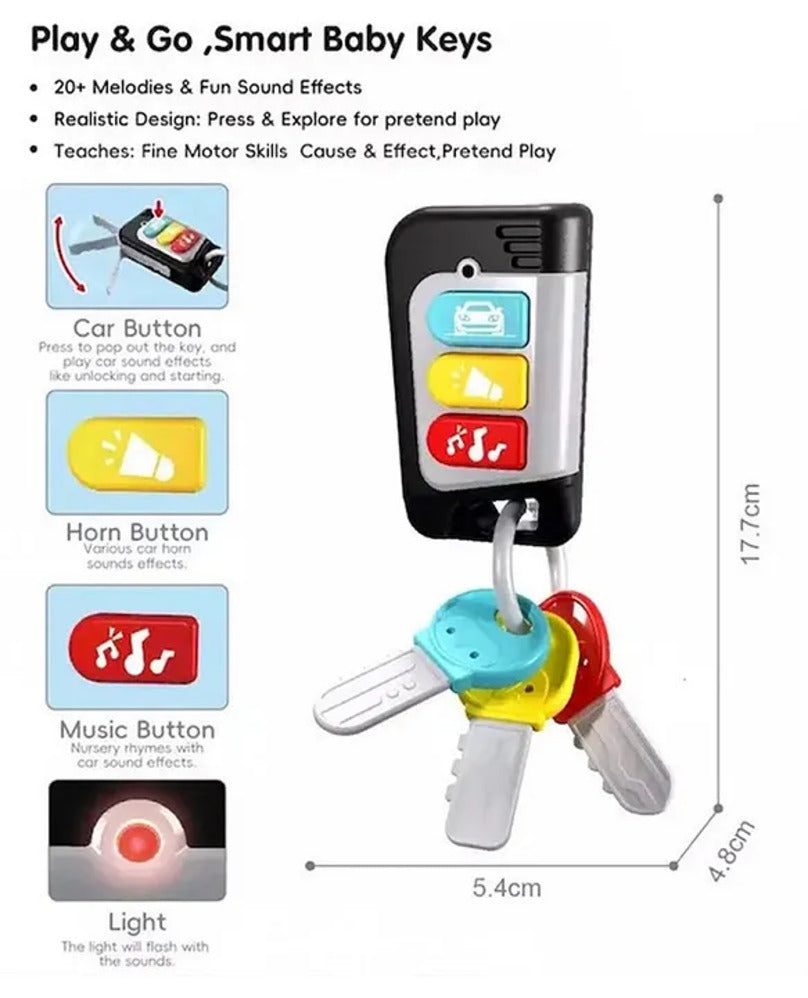 Baby keys toy for hand eye coordination and play