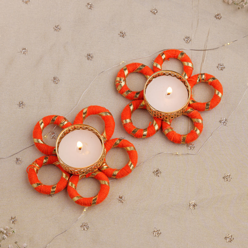 
                      
                        Bandhani Decorative Tealight Diyas
                      
                    