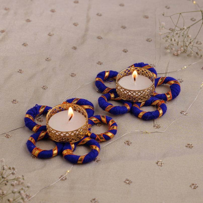 
                      
                        Bandhani Decorative Tealight Diyas
                      
                    