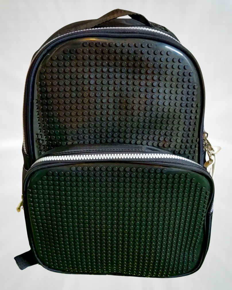 Black DIY Puzzle Backpack