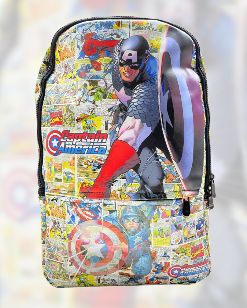 Marvel superhero school bag with Captain America