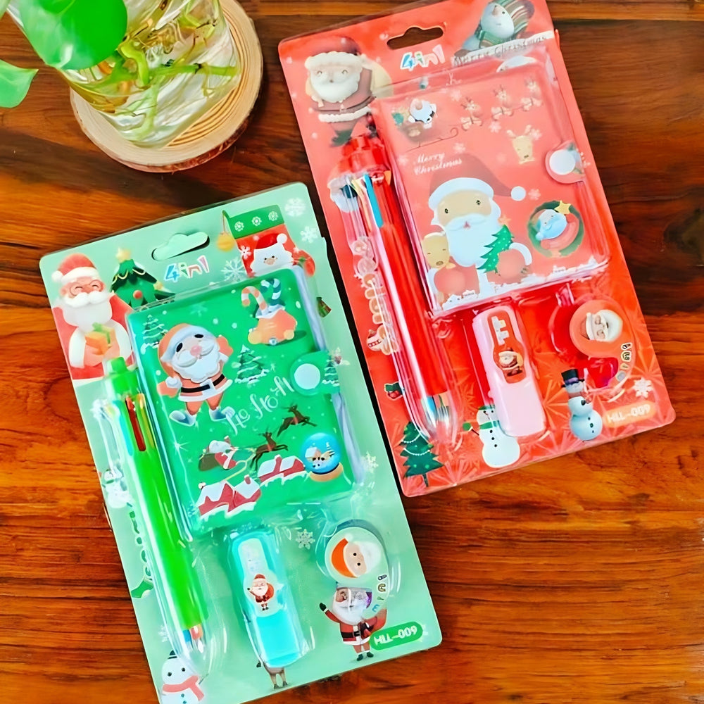 Christmas 4-in-1 Kids Stationery Gift Set