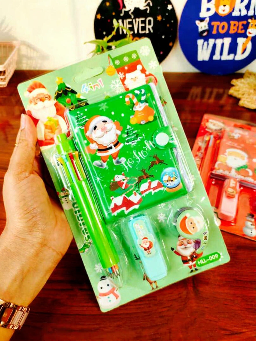 Christmas 4-in-1 Kids Stationery Gift Set