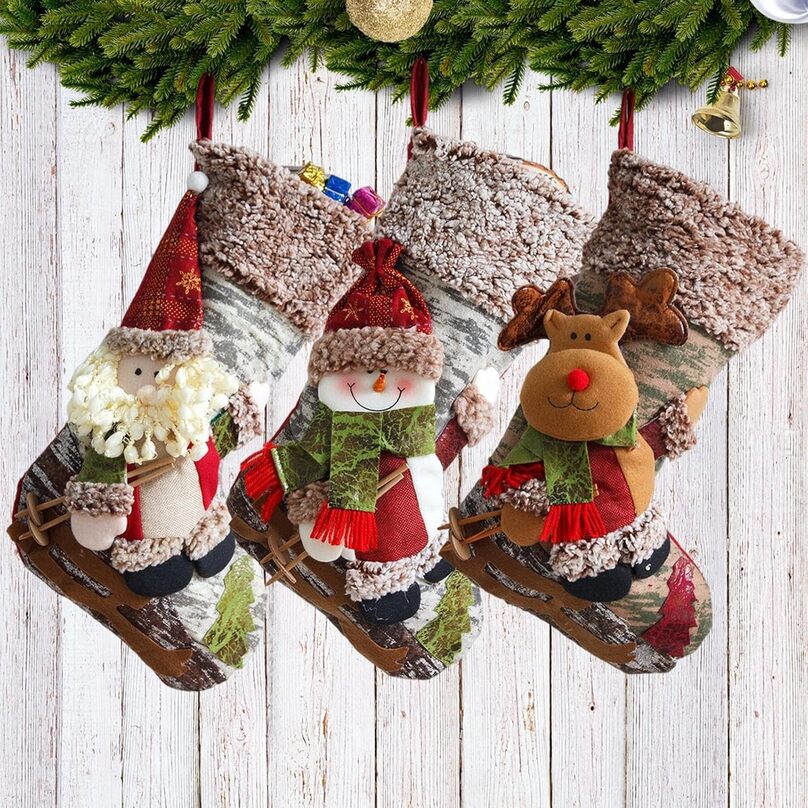 Christmas Plush Hanging Gift Stocking