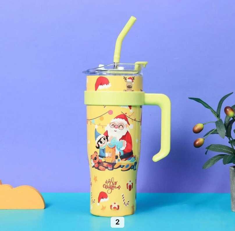 
                      
                        Christmas Theme Insulated Sipper Mug with Handle & Straw
                      
                    
