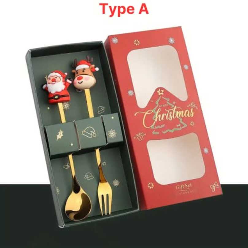 
                      
                        Christmas Theme Spoon & Fork Gift Set (A random print will be sent)
                      
                    
