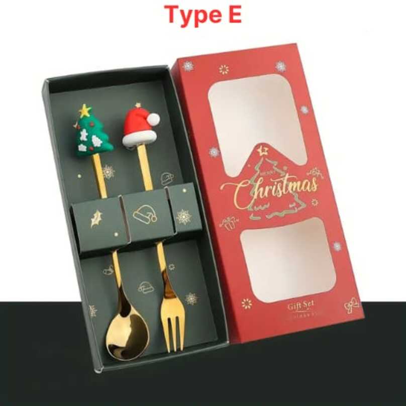 
                      
                        Christmas Theme Spoon & Fork Gift Set (A random print will be sent)
                      
                    