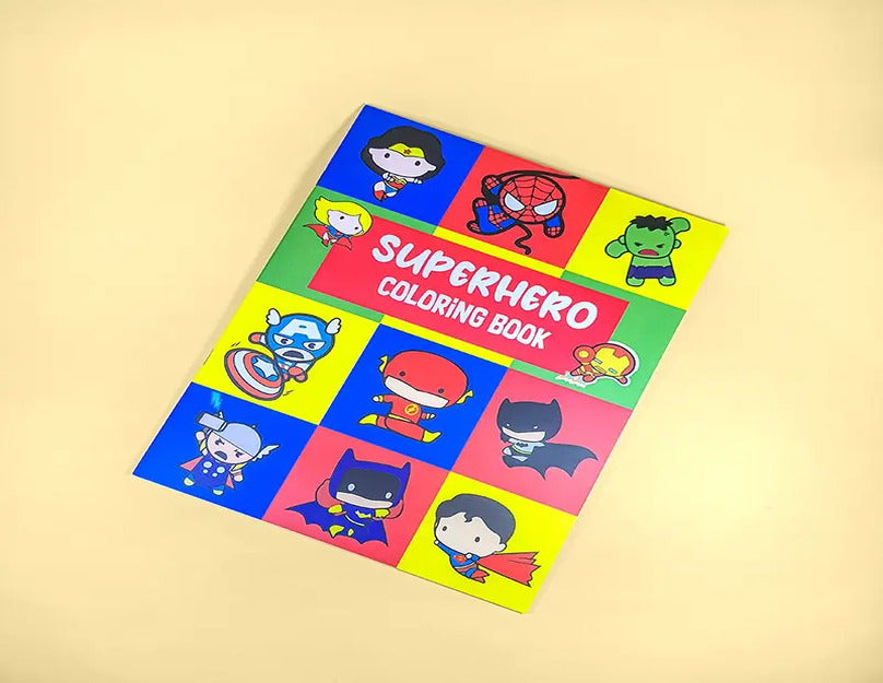 Superhero Coloring Book 