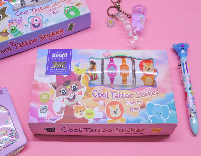 Pink Cool Tattoo Sticker