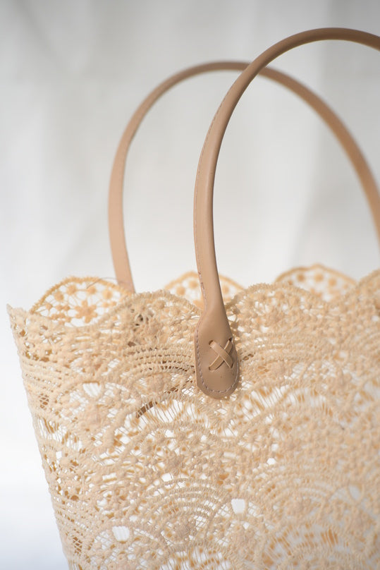 
                      
                        Cream Basket Bag
                      
                    