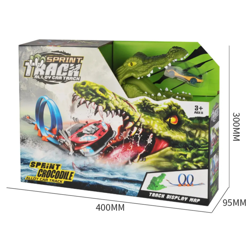 Crocodile race playset for kids