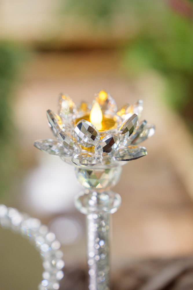 
                      
                        Crystal Lotus 2-Tier Display Stand
                      
                    
