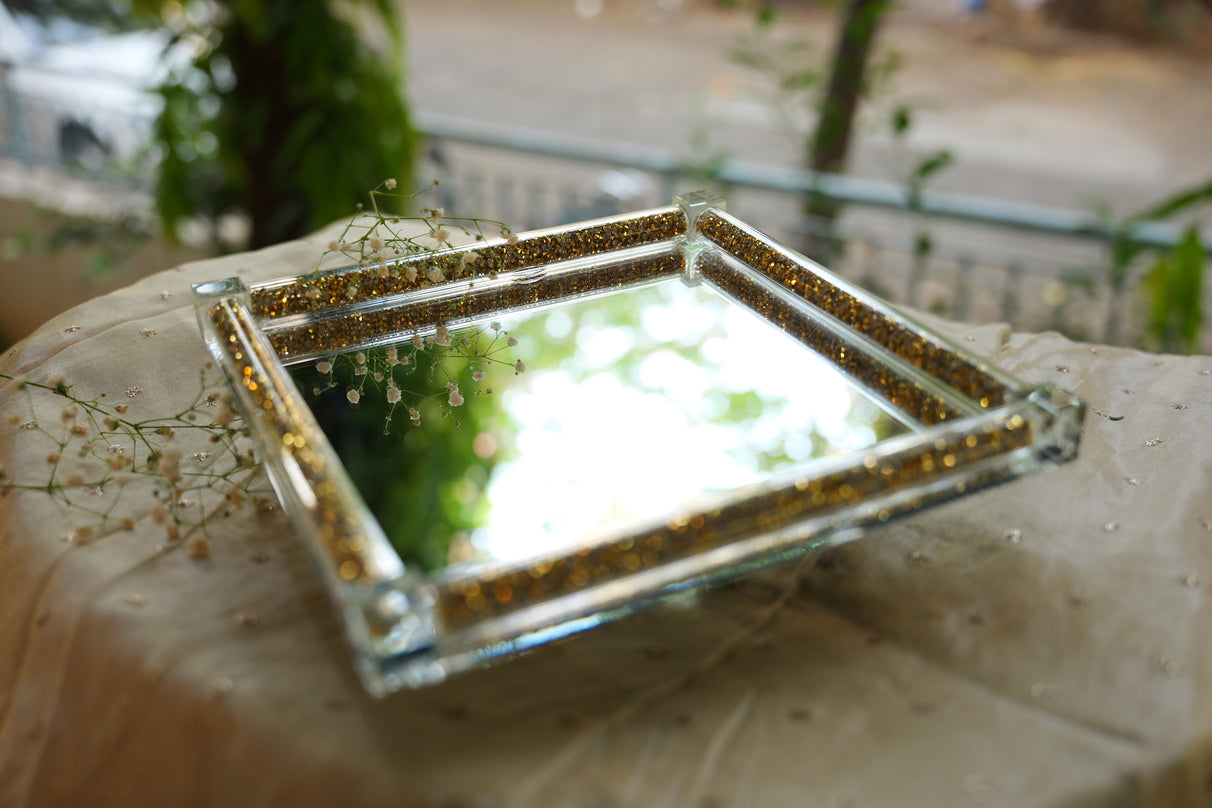 Crystal Rotating Dessert Stand