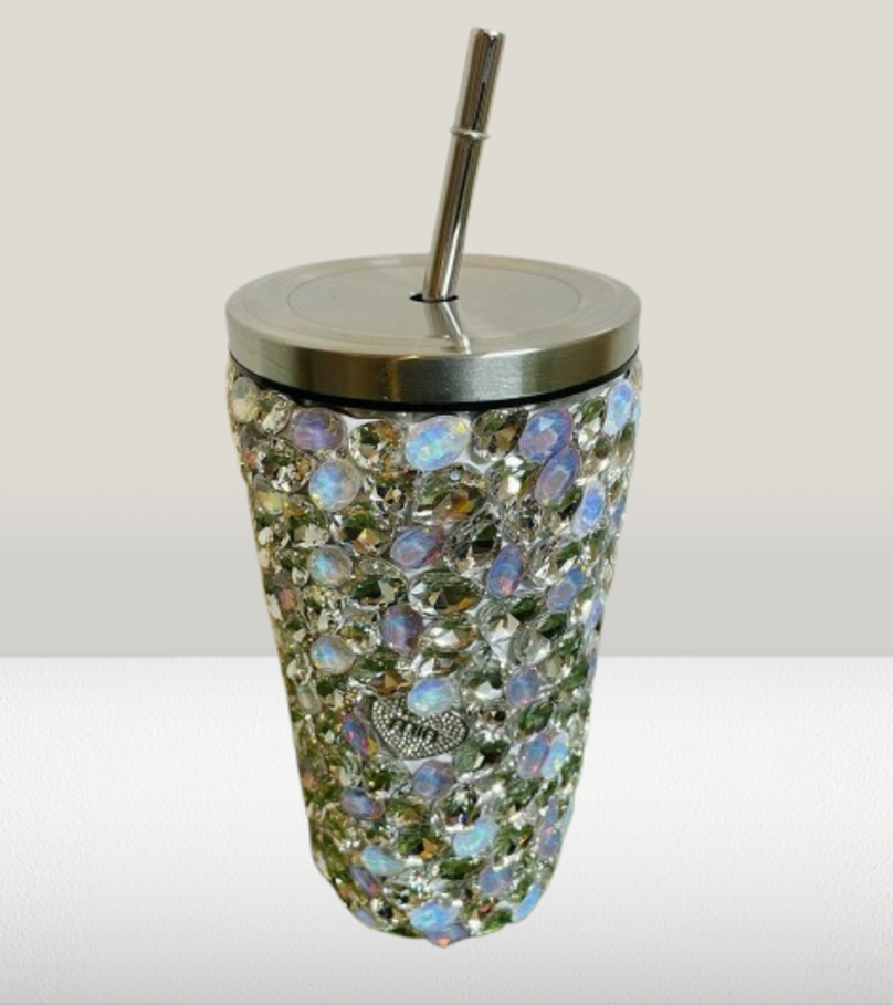 
                      
                        Crystal Stones Straw Bottle
                      
                    