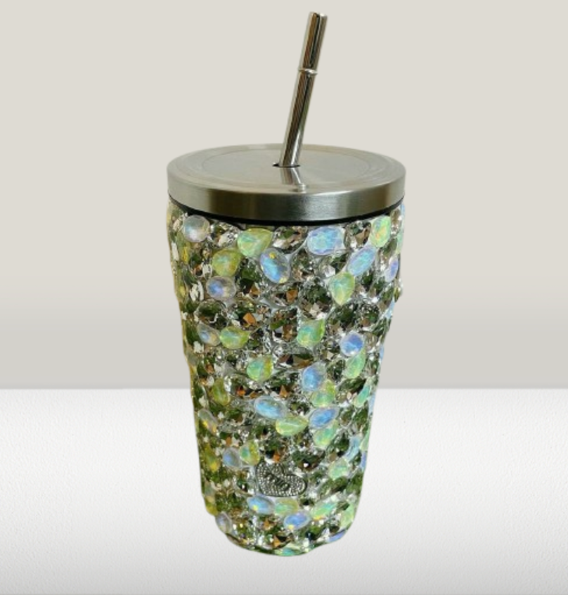 
                      
                        Crystal Stones Straw Bottle
                      
                    