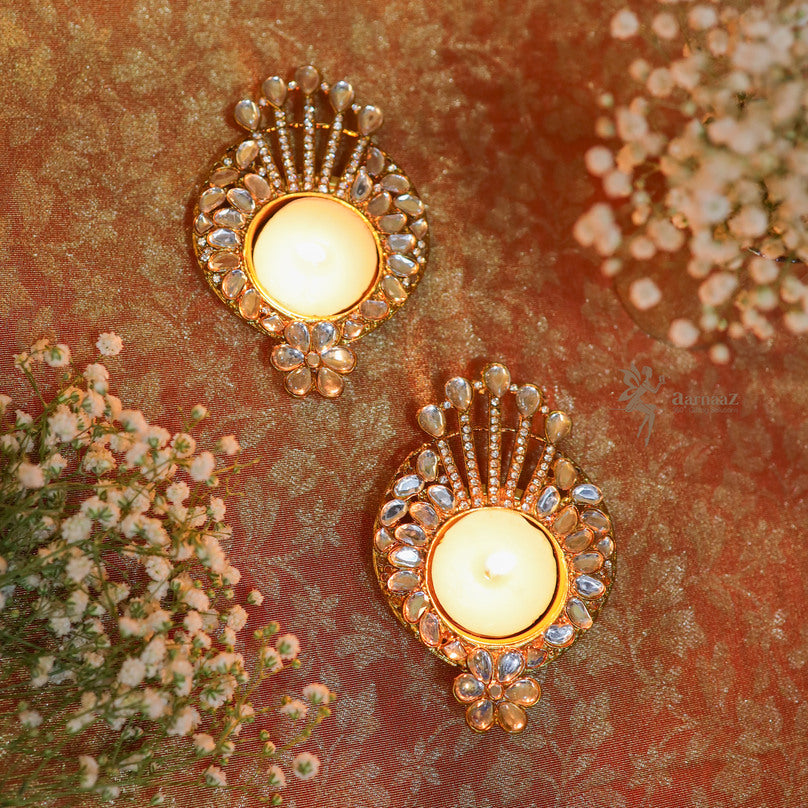Crystal Studded Tealight Holder
