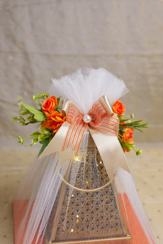 Luxury golden candle lantern for Diwali and wedding décor