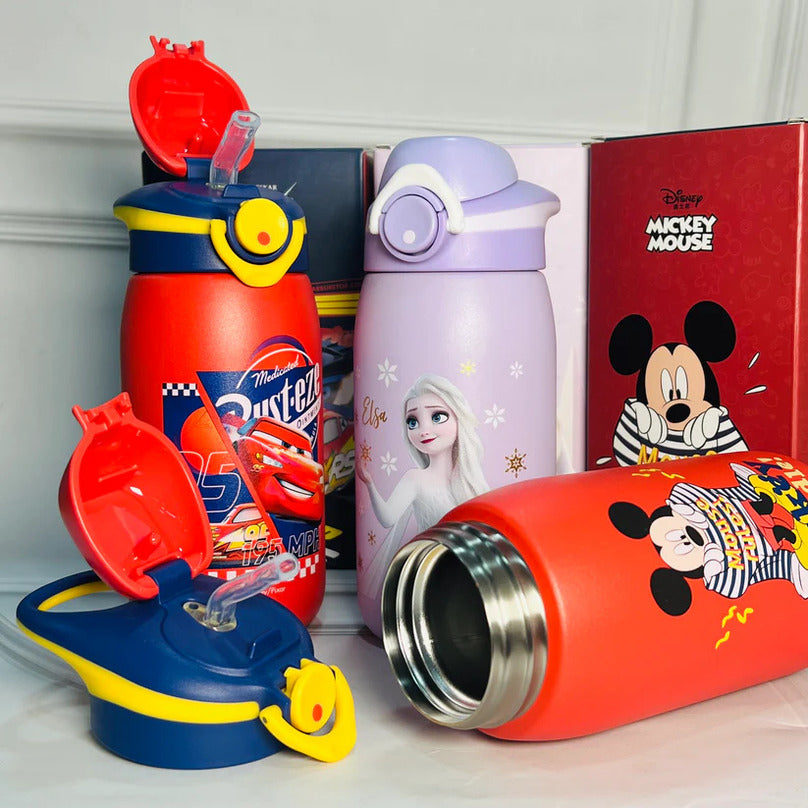 Disney insulated water bottle for kids with cartoon design