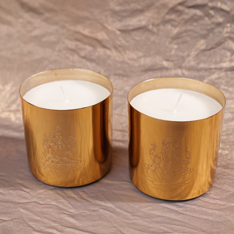 
                      
                        Divya Shakti Laxmi Ganesha Candle Set
                      
                    