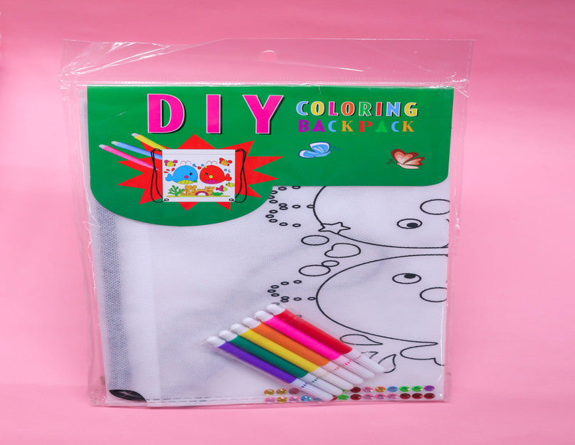 Fishes DIY Coloring Backpack