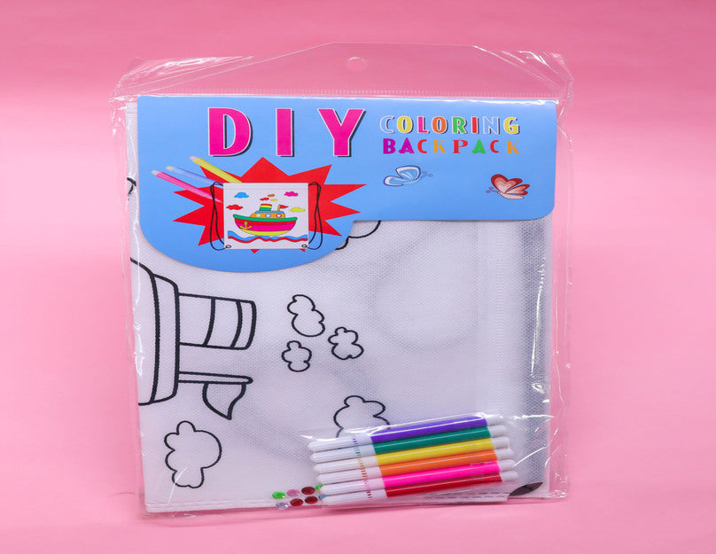 Ship DIY Coloring Backpack