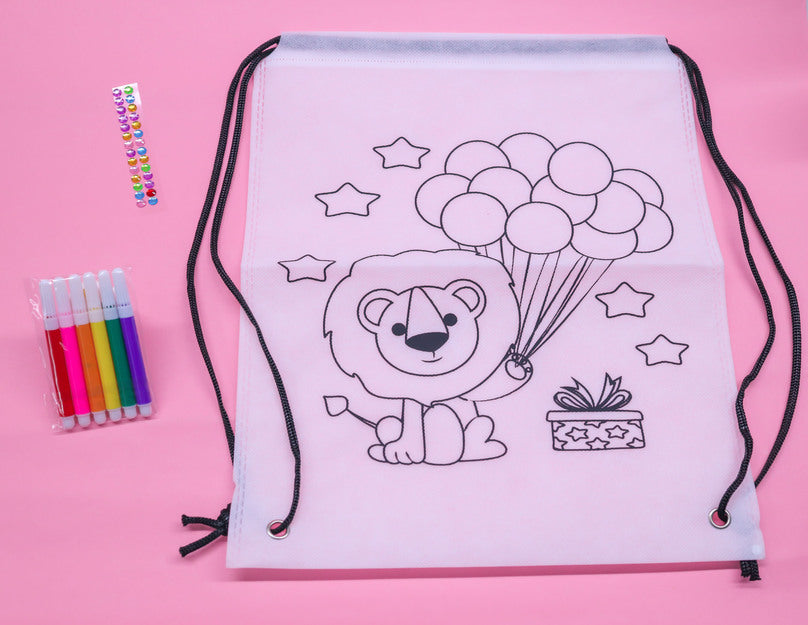 Lion DIY Coloring Backpack