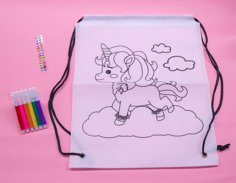 Unicorn DIY Coloring Backpack