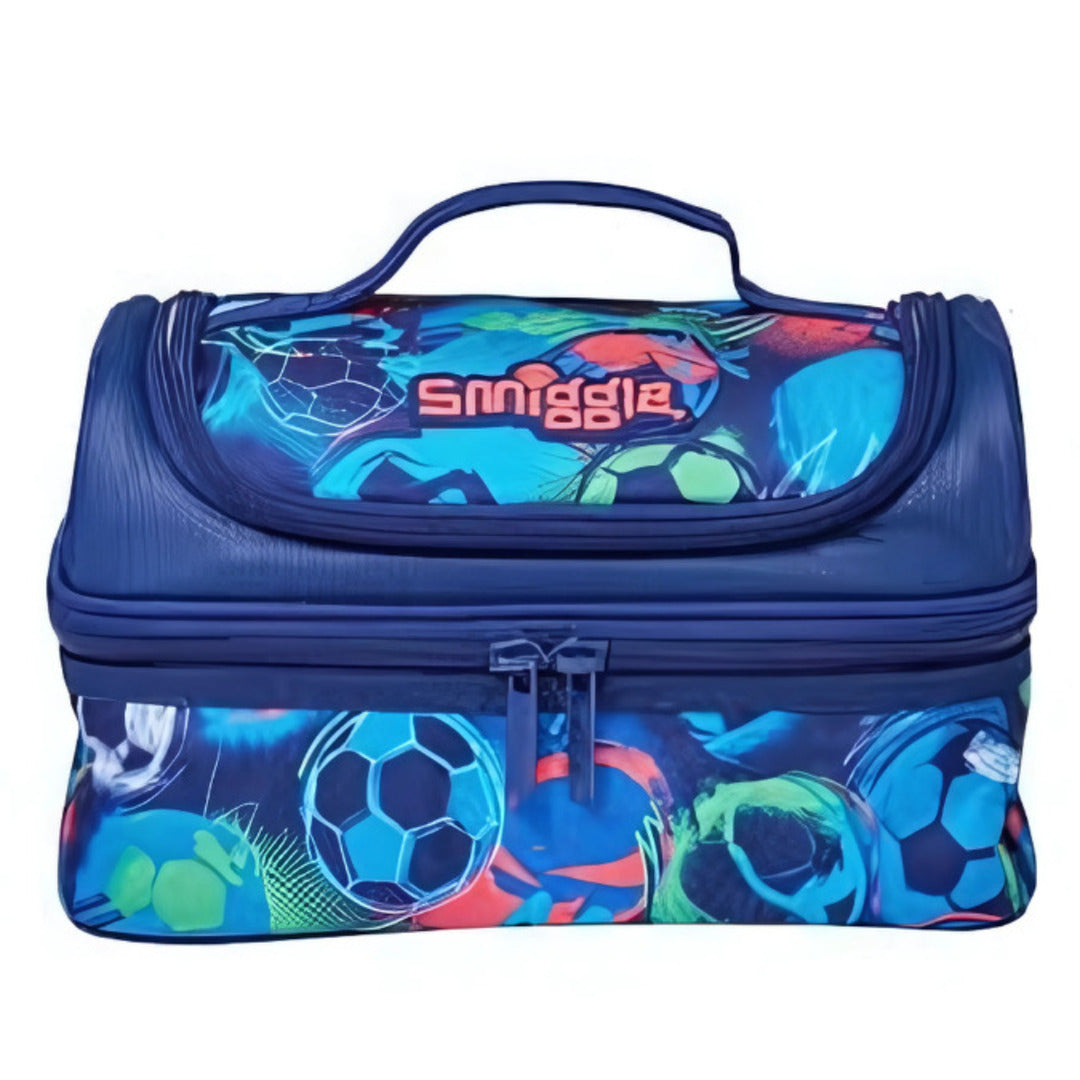 Double compartment lunch bag for school