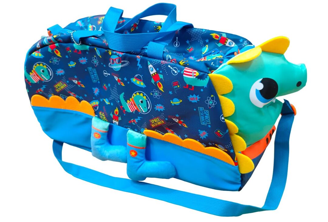 Roar-some dino duffle bag for school kids