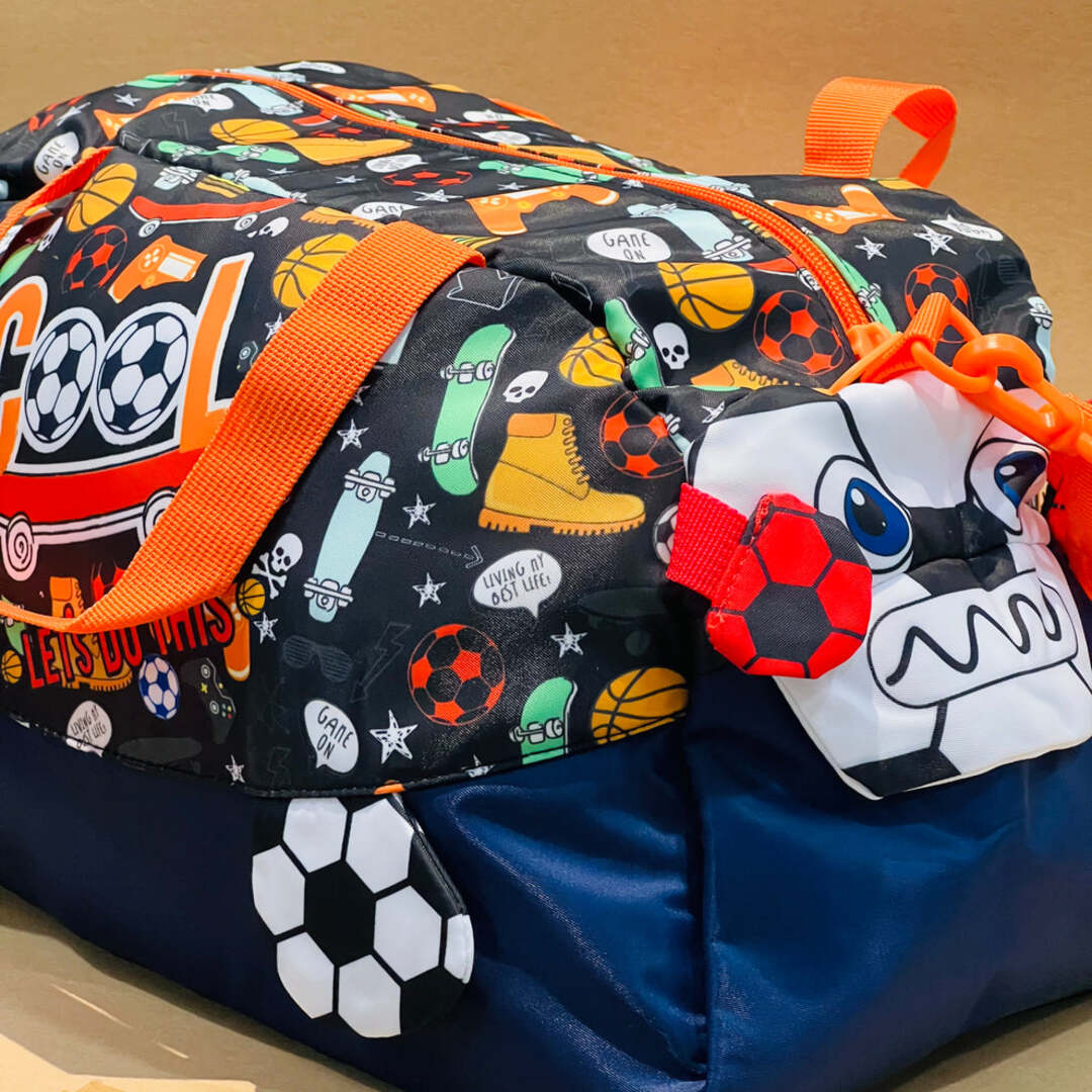 Football travel bag for school and gym