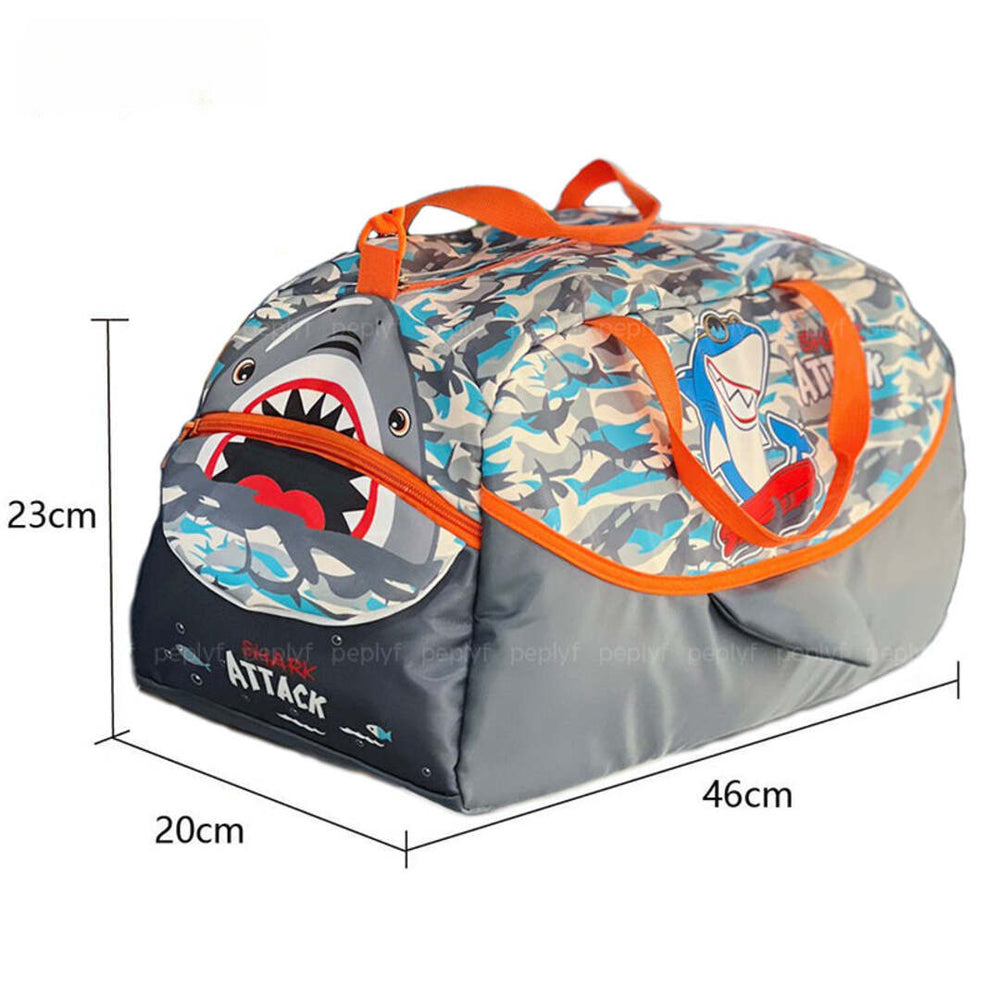 Shark print travel bag for kids