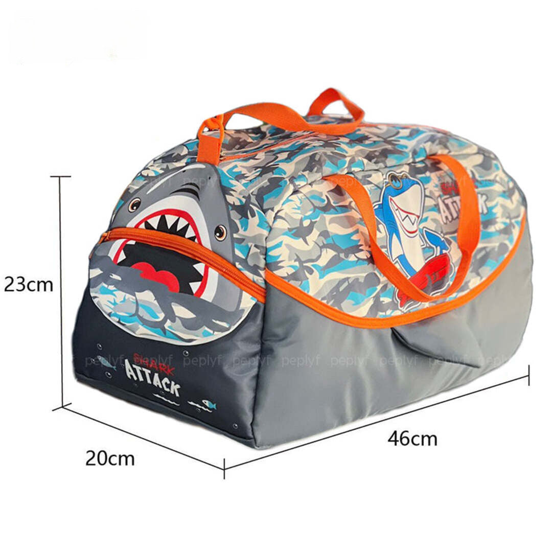 Shark print travel bag for kids