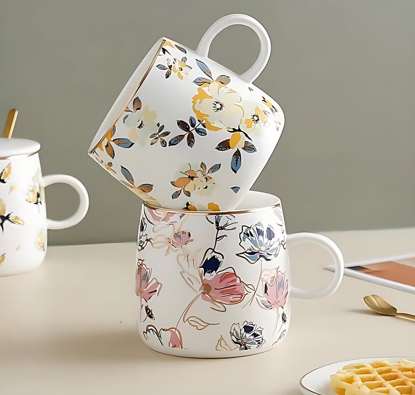 
                      
                        Floral Elegance Mug Set
                      
                    