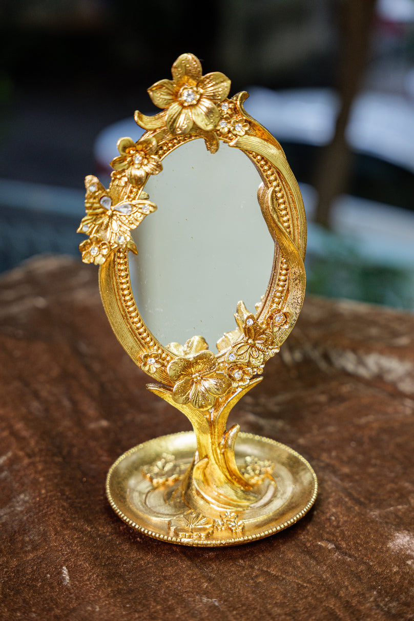 Floral Elegance Vanity Mirror