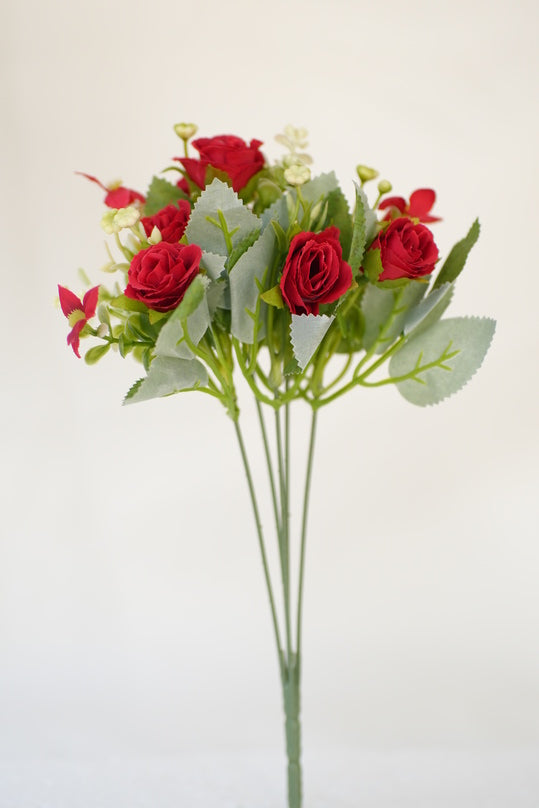 Forever Red Artificial Rose Bouquet