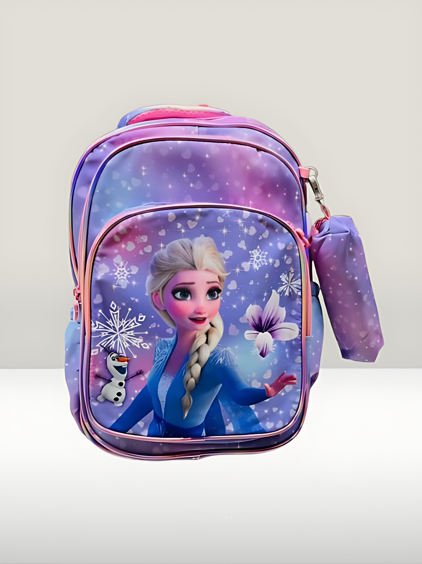 Frozen theme school bag for girls