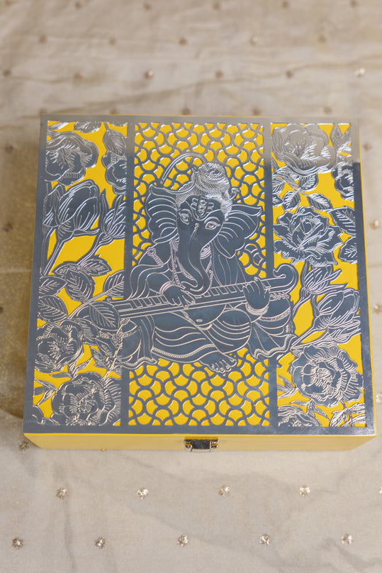 
                      
                        Ganesha Silver-Plated Keepsake Box
                      
                    